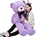 Toys Studio Large Teddy Bear 47 Inch 4ft Giant Purple Teddy Bear for Baby Shower Decorations Big Plush Toy for Kids Girls Women Christmas Valentines Day - Image 2