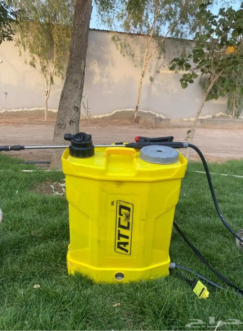 أتكوم مضخة رشاش مياة مزدوجة الاستخدام 2 في 1 تعمل بالبطارية بسعة 20 لتر - Image 2