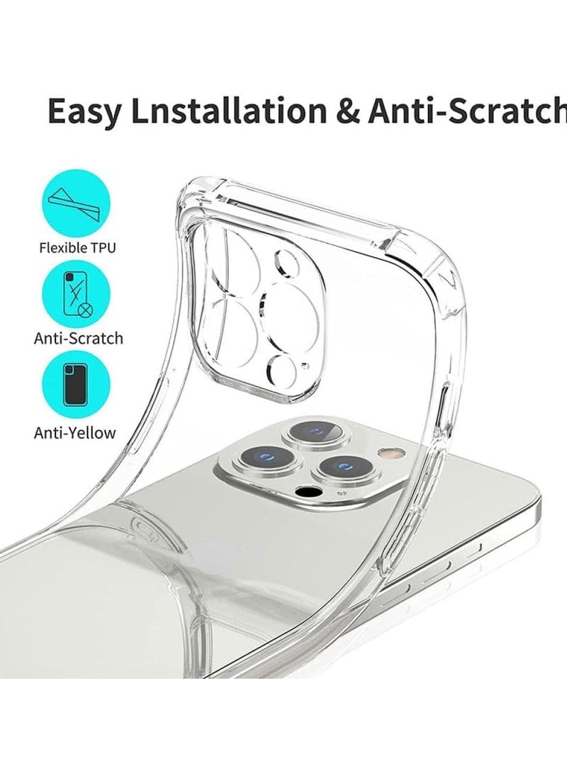 Bills Premium TPU Corner Case for iPhone 14 Pro Max – Clear Soft Flexible TPU Shock-Absorbent Transparent Cover with Reinforced Bumper Corners - Image 5