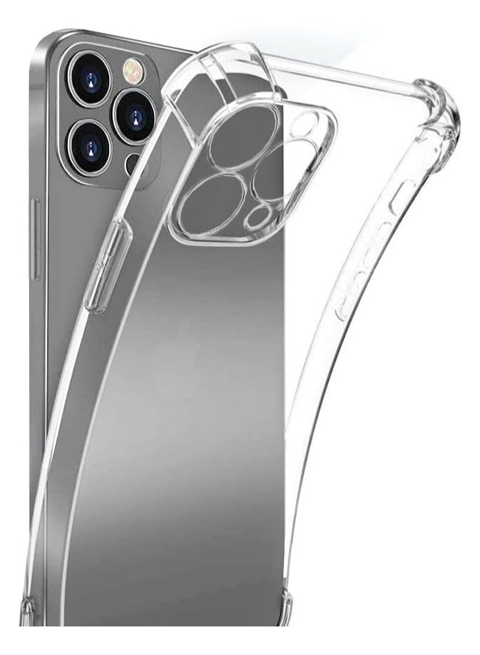 Bills Premium TPU Corner Case for iPhone 14 Pro Max – Clear Soft Flexible TPU Shock-Absorbent Transparent Cover with Reinforced Bumper Corners - Image 1