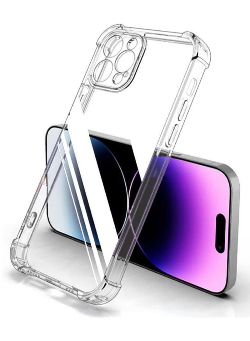 Bills Premium TPU Corner Case for iPhone 14 Pro Max – Clear Soft Flexible TPU Shock-Absorbent Transparent Cover with Reinforced Bumper Corners - Image 2
