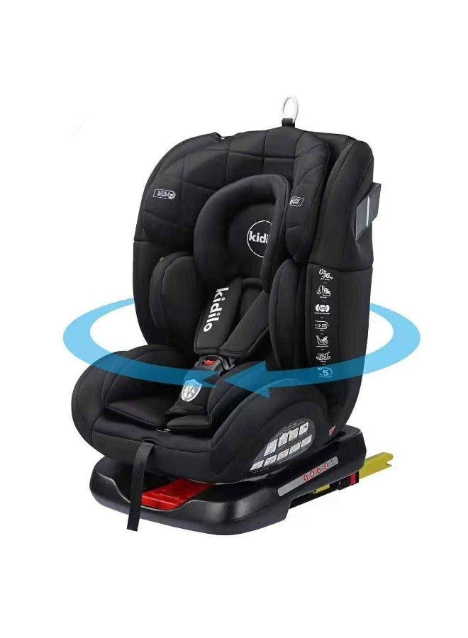 Kidilo 360 Rotation Isofix Car Seat Designed Specifically for Child Safety, Padded Cabotne, Perfect Choice for Families on the Go by