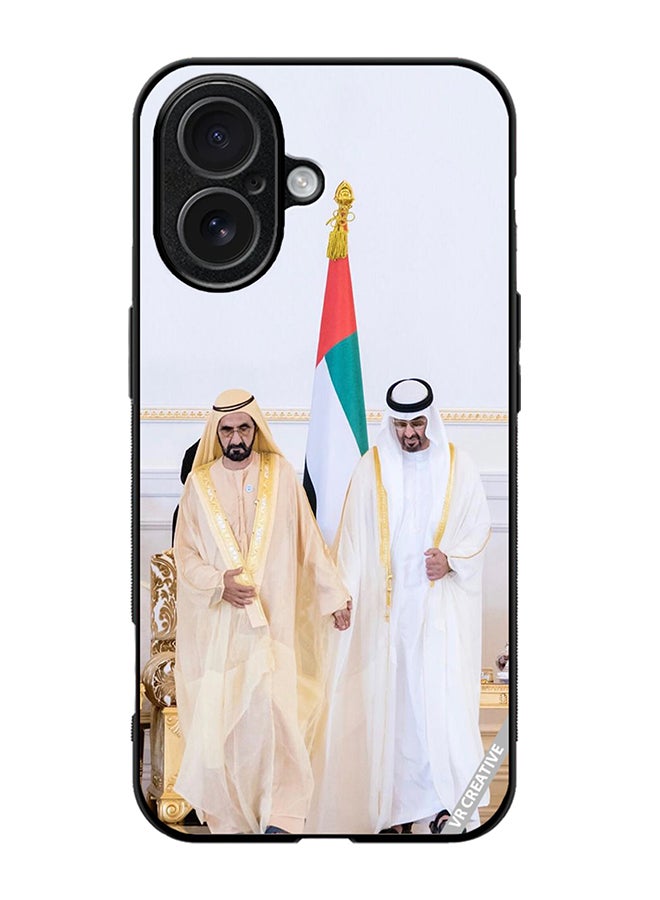 Protective Case Cover For Apple iPhone 17 Sheikh Mohamed Bin Zayed Al Nahyan And Sheikh Mohammed Bin Rashid Al Maktoum Design Multicolour