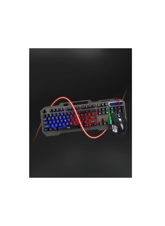 BTMAX - BT-Q311C LED Gaming Keyboard With Mouse Set - Image 1