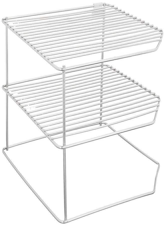Homify Stainless Steel 3-Tier Countertop Storage Rack For Corners, Multipurpose Stainless Steel Kitchen Plate Dish Corner Rack Stand Holder, Corner Shelf - Image 4