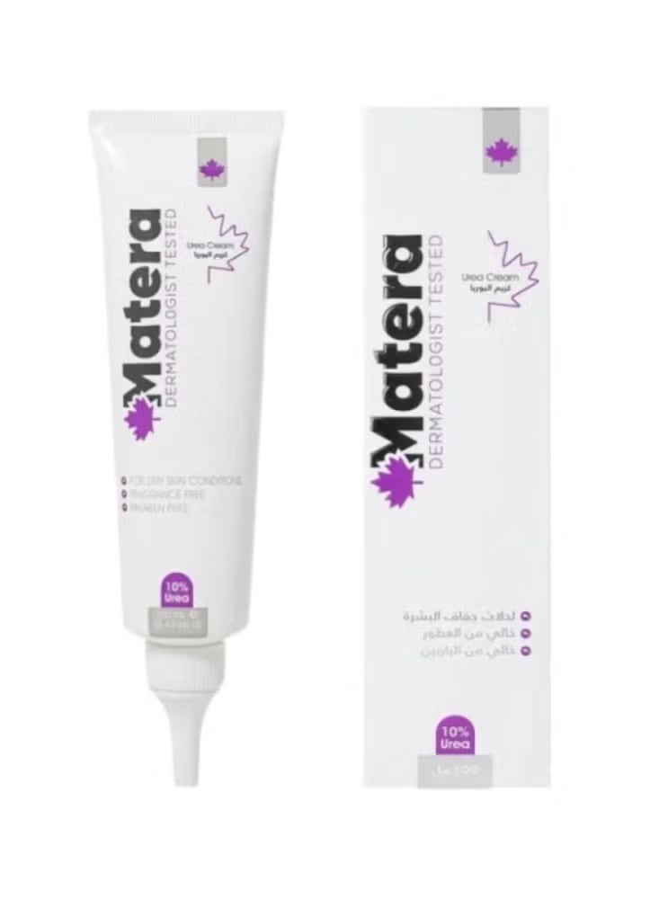 Matera cream with urea 10% is a medical moisturizer designed for dry and very dry skin.