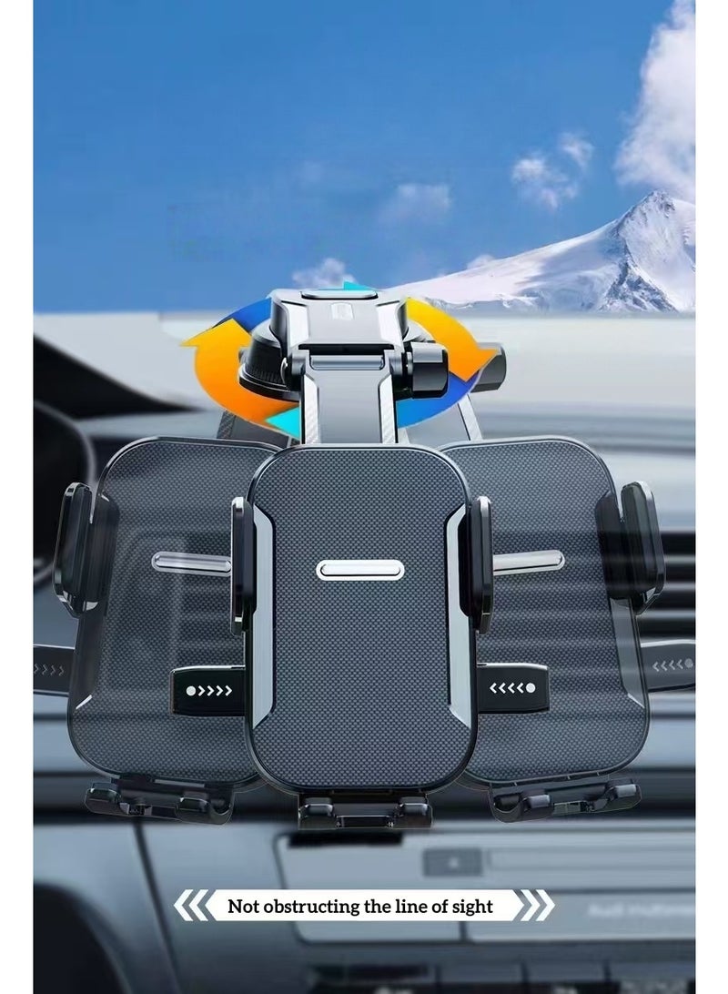 Instrument panel car phone holder - universal car suction cup holder stable bracket (frosted type) - Image 3