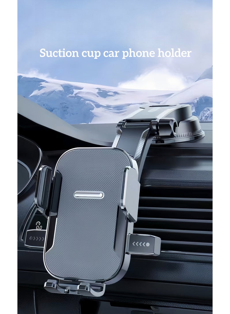 Instrument panel car phone holder - universal car suction cup holder stable bracket (frosted type) - Image 1