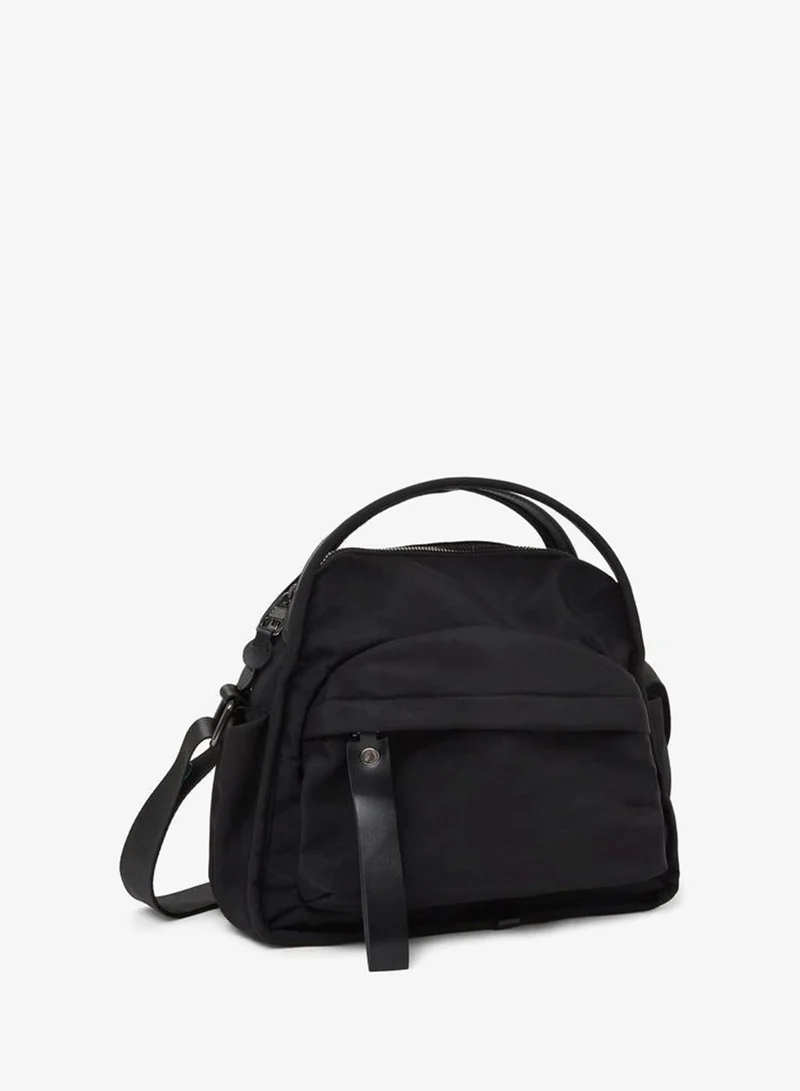 ستايلي Black Solid Shoulder Bag with Dual Handle