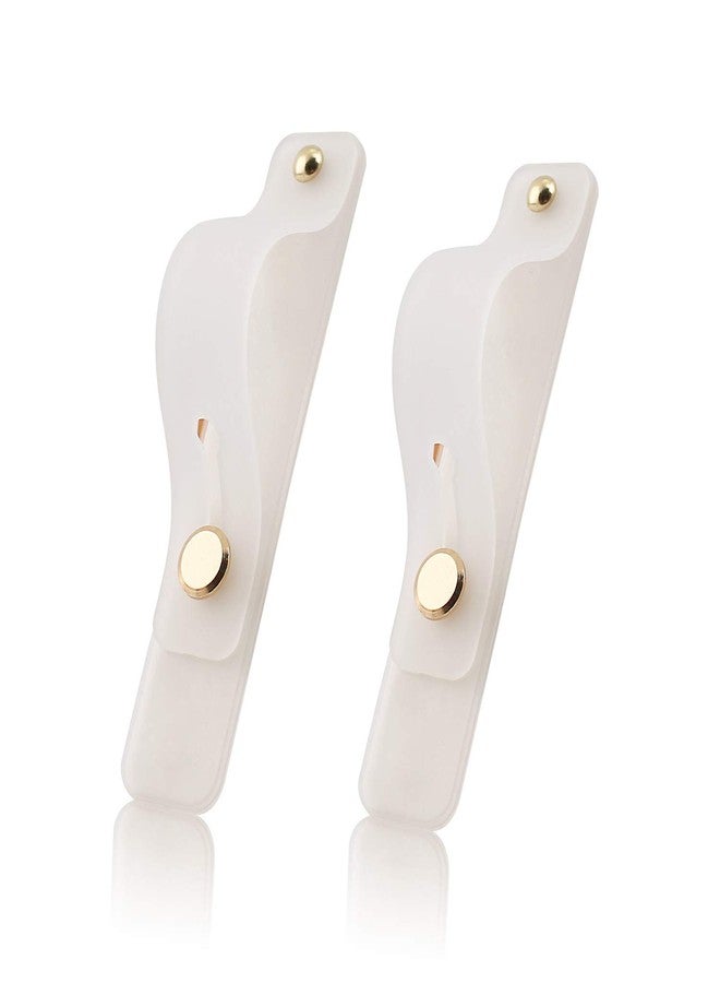 Yetaida Removable and Reusable Cell Phone Grip Strap, Telescopic Finger Strap Bracket Universal Silicone Phone Stand Holder with Portable Phone Finger Stretching Loops (White) - Image 1