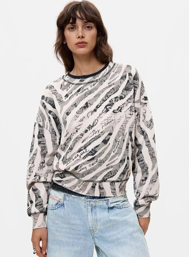 Desigual Printed Mickey sweatshirt