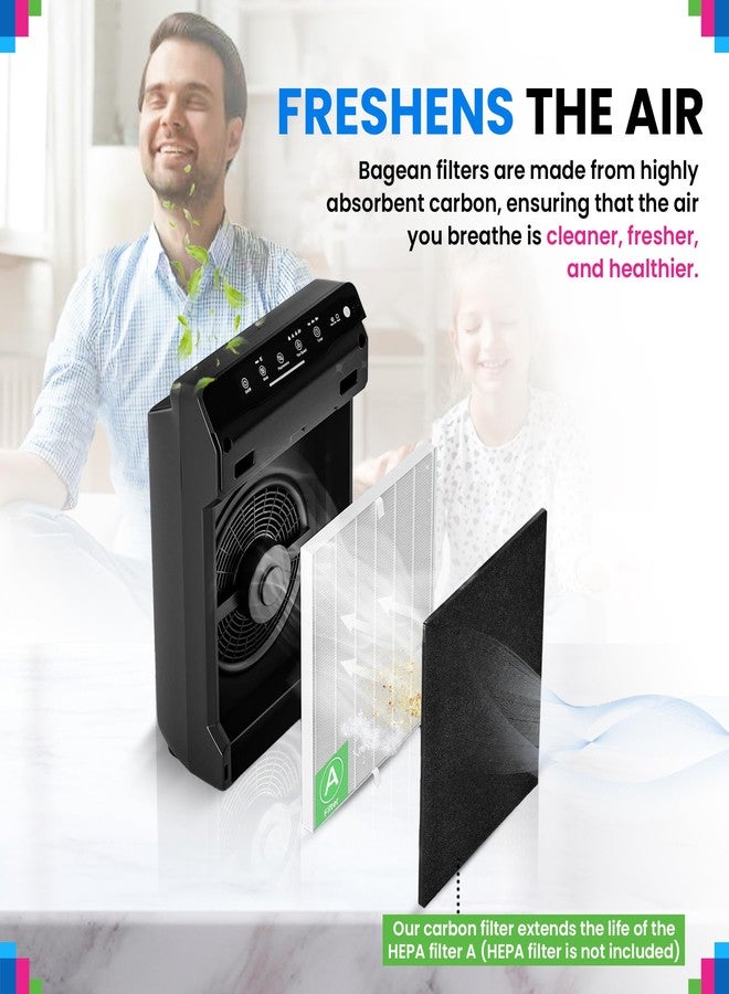 Bagean Activated Carbon Pre Filter - Compatible with Winix Filter Replacement 115115 Size 21 - Fits Plasmawave C535 5300-2 6300-2 Air Purifier Series - Filters Odors and Freshen the Air (8-Pack) - Image 5