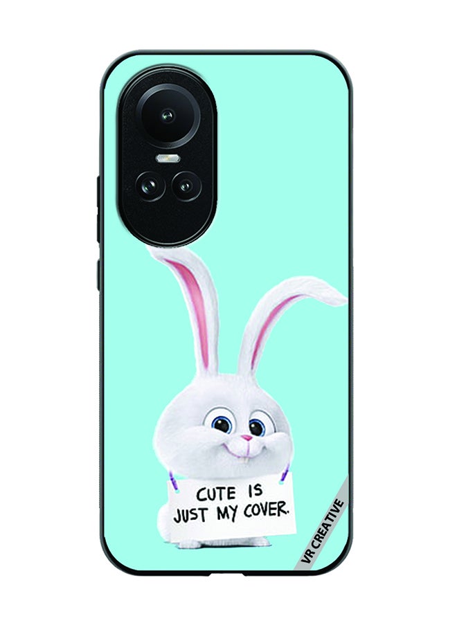 VR CREATIVE Protective Case Cover For Oppo Reno 10 Bunny Design Multicolour - Image 1