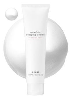 NOONI NOONI Face Cleansing - Snowflake Whipping Cleanser | Korean Glass Skin Care, Kbeauty, Facial Wash, Remove Impurities, Purigying, Vegan Whipped Cream, Moisturizing, Sensitive Skin, 5.07 FL Oz 