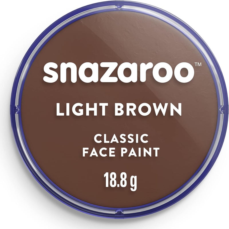 Snazaroo Classic Face Paint in Light Brown - 18.8 g - Image 1