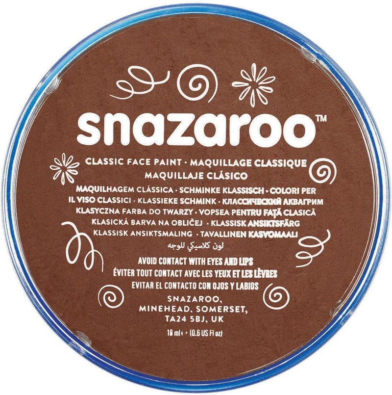 Snazaroo Classic Face Paint in Light Brown - 18.8 g - Image 5