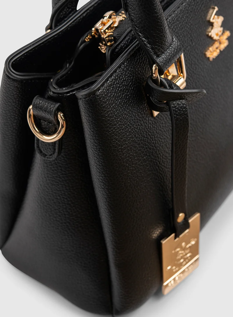 BEVERLY HILLS POLO CLUB Textured Satchel Bag
