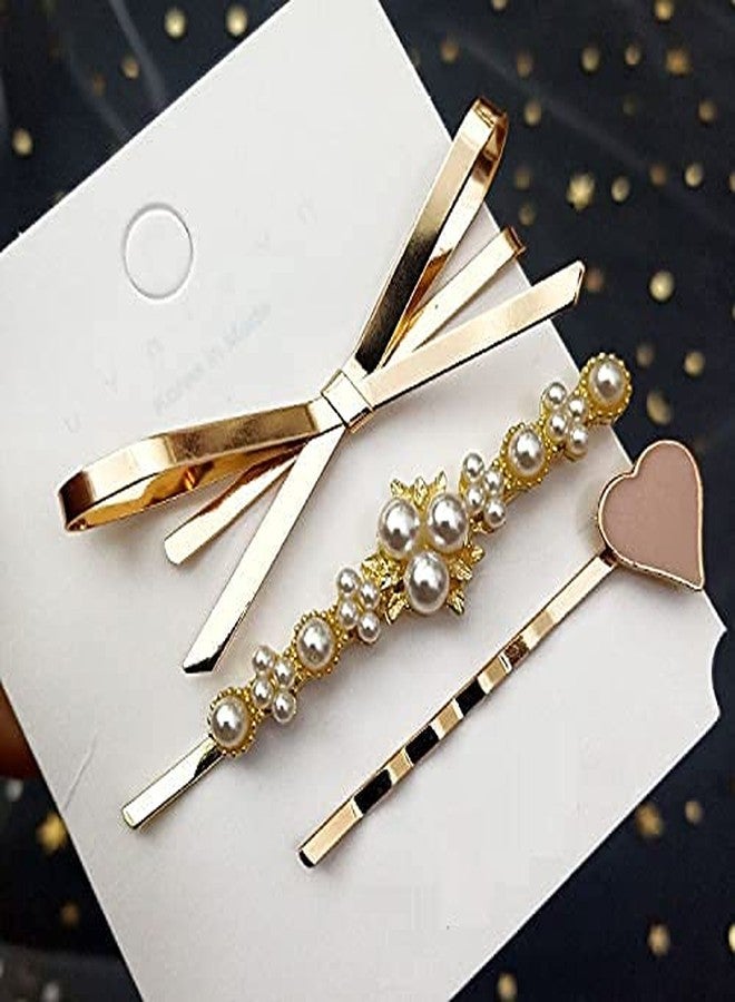BOTIST 3Pcs Styling Hair Pin/Metal Hair Pins/Pearl Hair Clip/Styling Hair Accessories For Women & Girls - Image 2