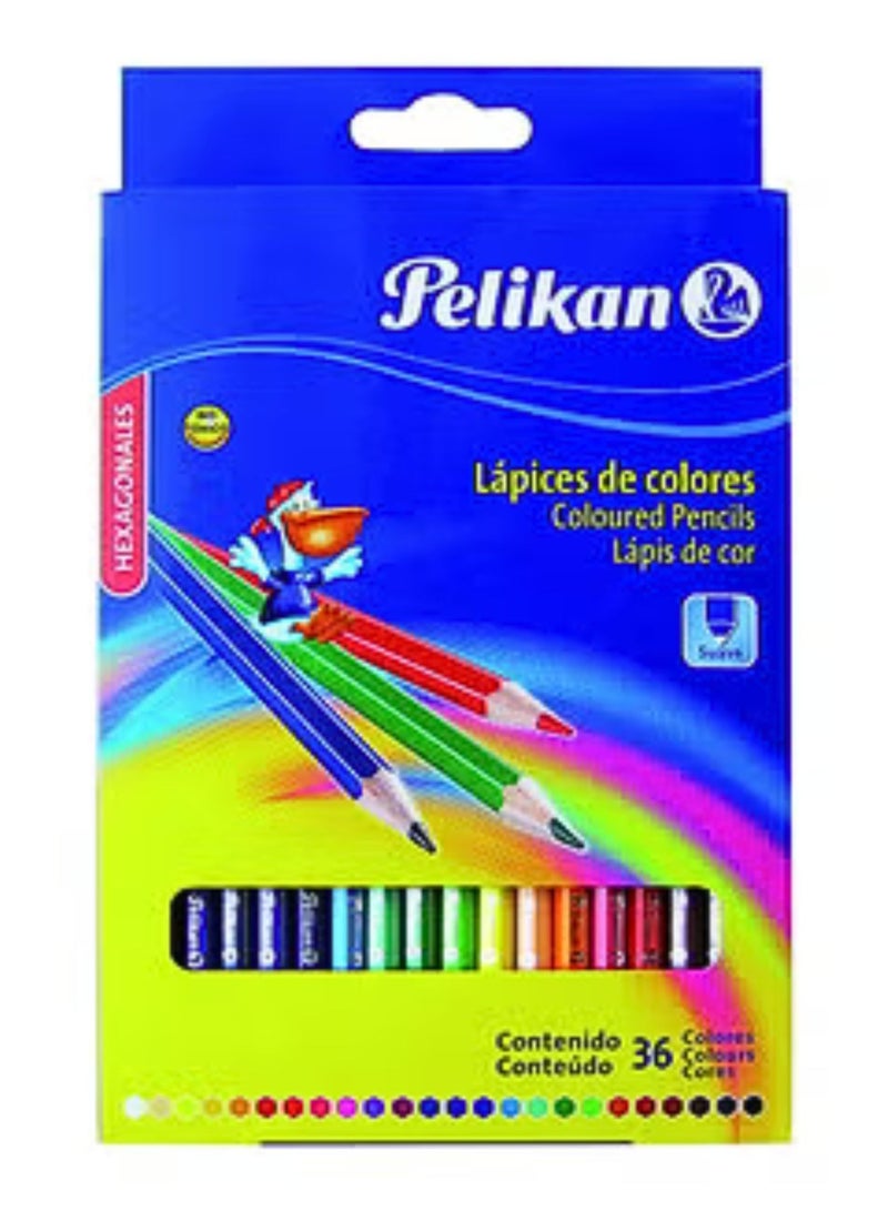 Pelikan Color Pencil 36 Pieces,Multicolor - Image 1