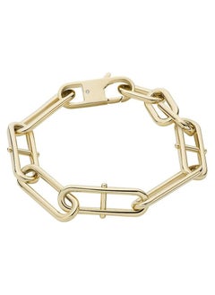 Bracelet for Women Heritage, Length: 190mm, Width: 8.5mm Gold Stainless Steel Bracelet, JF04234710