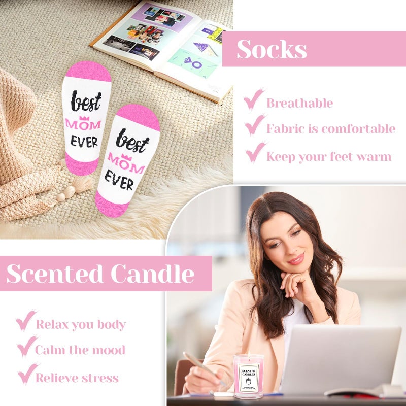 Nemlistey Mom Birthday Gifts, Mothers Day Gifts for Mom, Get Well Soon Gift Basket, Self Care Gift for Wife, Grandma, Daughter, Friends, Happy Birthday Gift for Women with 12 Oz Ceramic Mug, Bracelet - Image 5