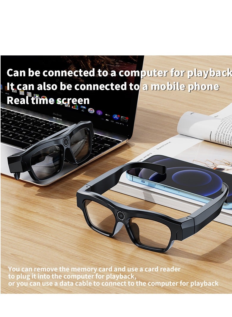 GULFLINK XV19 Blue light-Proof Wireless DV Sports Talk Listening Music Riding Shooting With Camera Bluetooth Audio Conduction Smart Glasses - Image 4