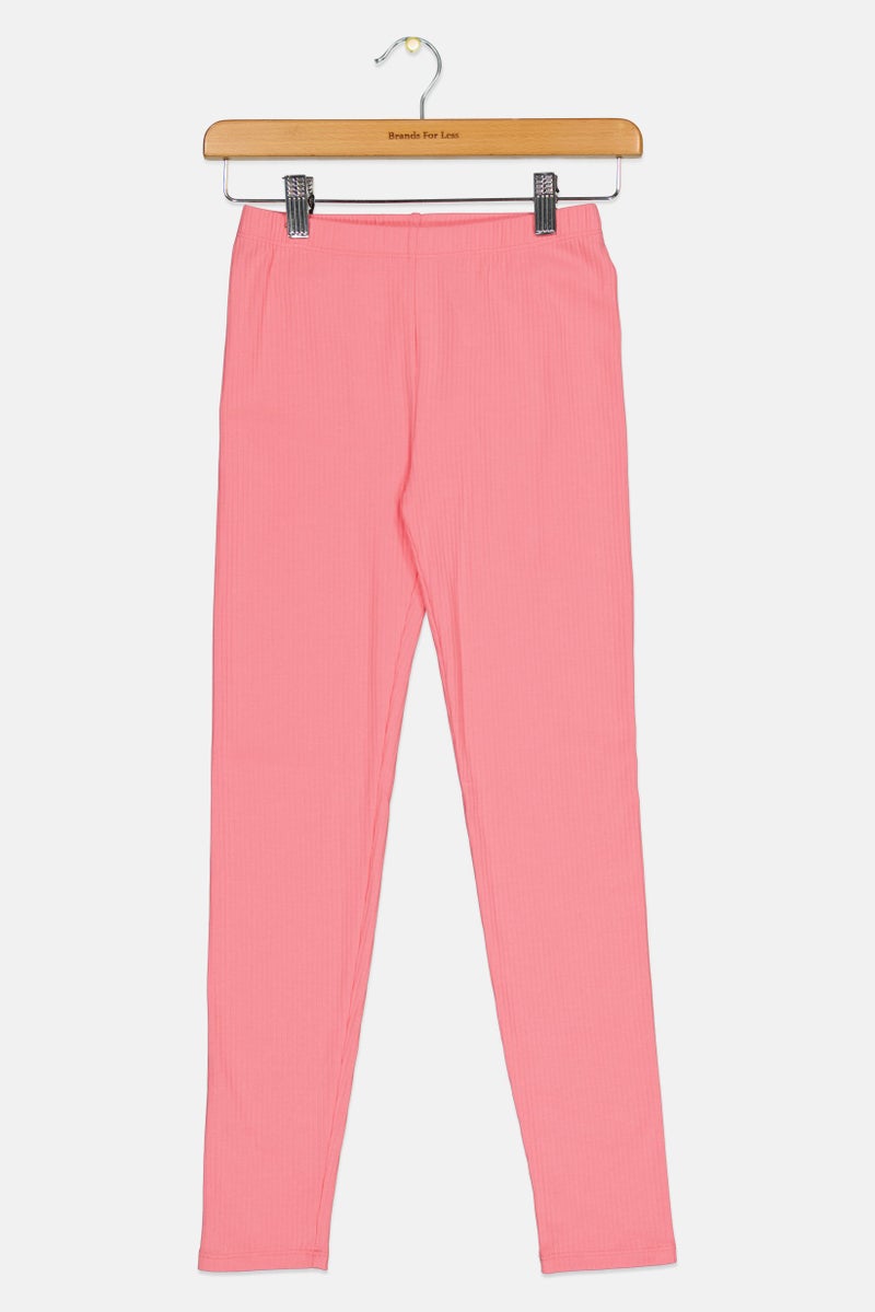 GAP Kids Girl Solid Leggings, Coral  - Image 1