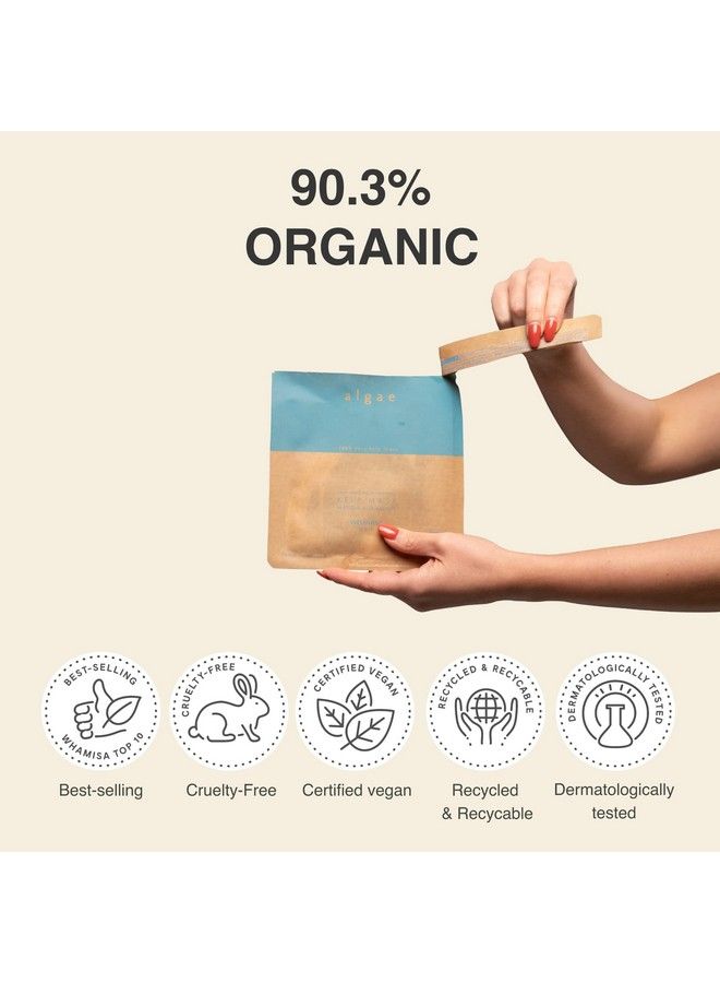 Whamisa Fresh Algae Skin Soothing & Radiance Kelp Mask Set (5Ea) 100% Real Kelp Made Organic Face Sheet Mask Brightening Antiwrinkle Moisturizing Sheet Mask Skin Radiance Texture Tighten Pores Korean Skincare  - Image 3