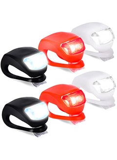 Generic Pram Light Pack of 6 Silicone Pram Lights LED Flashing Light School Bag Safety Light Running Light Pet Light for Joggers Children's Backpack Pram Dog Light Pendant  - Image 1
