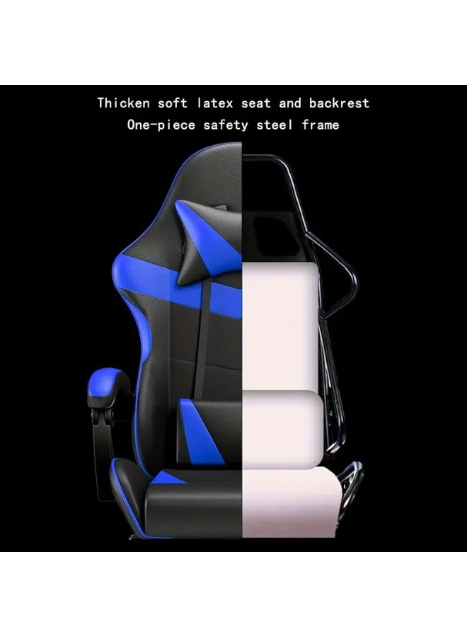 Generic High Back Gaming Chair with Adjustable Headrest – Ergonomic Computer Chair with Lumbar Support, Reclining Backrest & Padded Armrests – Swivel Racing-Style Gamer Seat  - Image 2