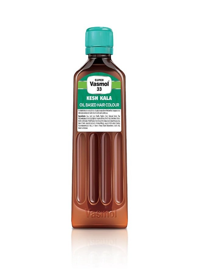 Vasmol Super 33 Kesh Kala 75Ml - Pack Of 4 I Black Colour I Oil Based Hair Colour I Improved With 3 New Oils I No Ammonia, No Peroxide - Image 2