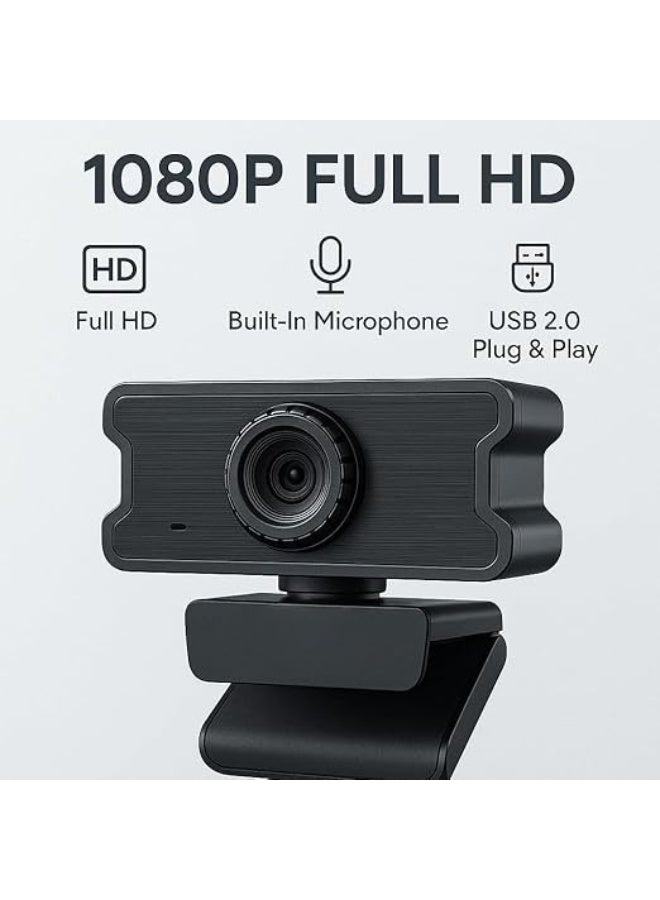 1080P HD Webcam with Built-in Microphone – Easy-to-Use USB 2.0 – High-Quality Practical Camera for Conferencing & Daily Use – Supports All OS - Image 3