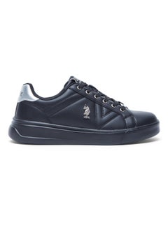 U.S. Polo Assn. Women's Full Black Low-Top Sneakers - Fashionable Lace-Up Style, Perfect for Everyday Casual Outfits  - Image 1