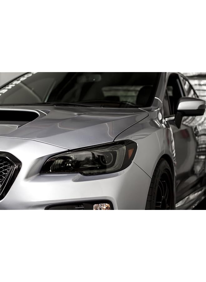 Generic 12 By 48 Inches Self Adhesive Auto Car Tint Headlight Taillight Fog Light Vinyl Smoke Film Sheet Sticker Cover (Black)  - Image 5