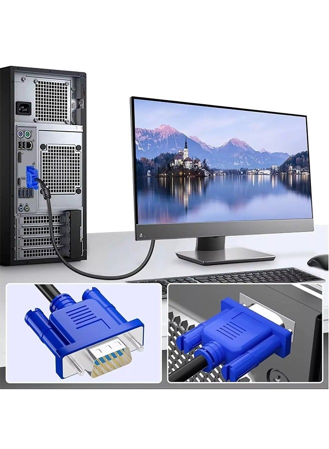 Taimi 2-pices VGA Male To Male Cable 1.8m - Black/Blue - Image 5