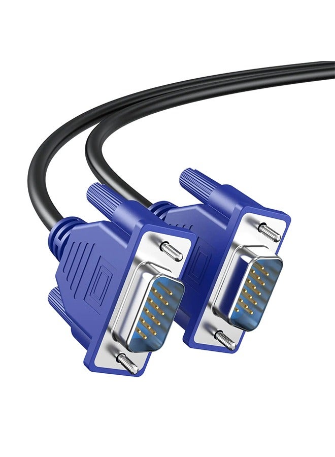 Taimi 2-pices VGA Male To Male Cable 1.8m - Black/Blue - Image 2