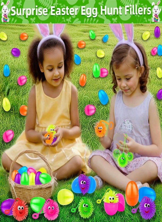 AMENON 24 Pack Prefilled Easter Eggs with Toys ,Light Up Puffer Balls Stress Relief Fidget Toys Easter Basket Stuffers Fillers Squeeze Sensory Glow Dark Surprise Easter Hunt Kids Boys Girls Gift Party Favors - Image 5