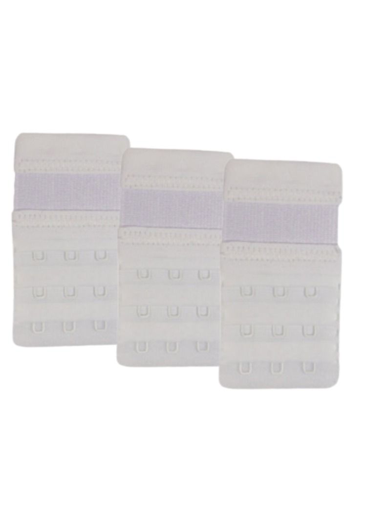 Bra Extender White Big 3pcs  size 6 x 11 cm