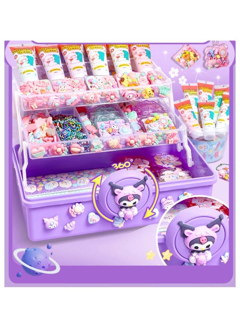 dreamons link 931 pcs Sticker and hairpin art Set with Storage Box, Cartoon Girl Decorative Stickers, Bottle Sticker Pack for Teen Girls, Sticker Pack for Notebook, DIY Crafts - Image 5