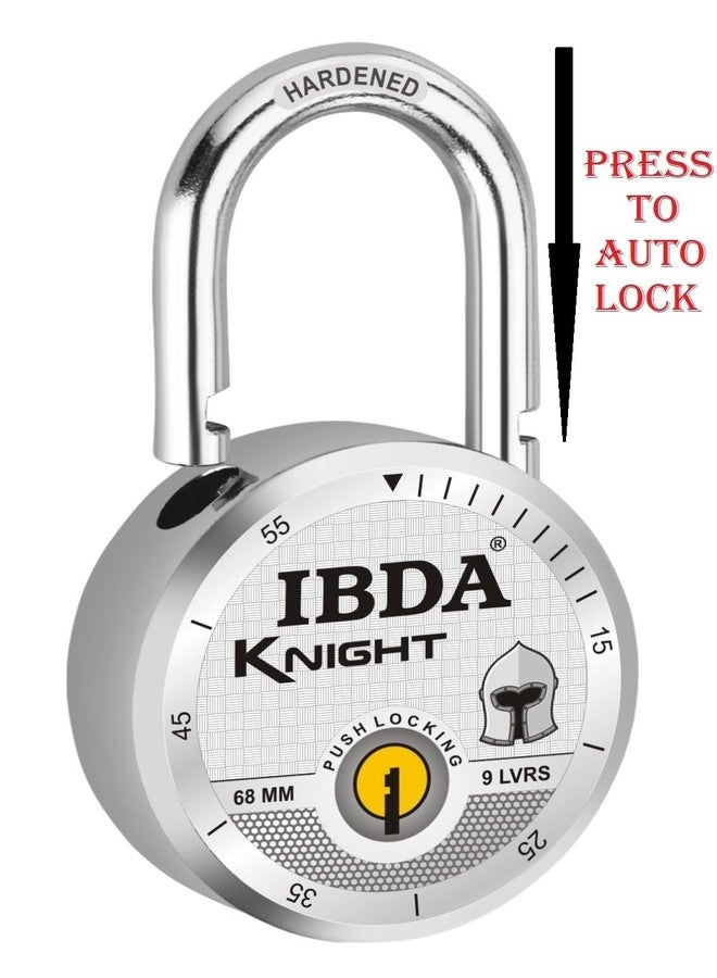 IBDA Lock with 12 Keys | Lock with Multiple Keys | Lock and Keys | Push/auto Lock | High Security Steel Body Lock | Lock for Home, Shutter, gate, Door, Shop, School, Flat, Warehouse, etc. (KNT_12KY) - Image 2