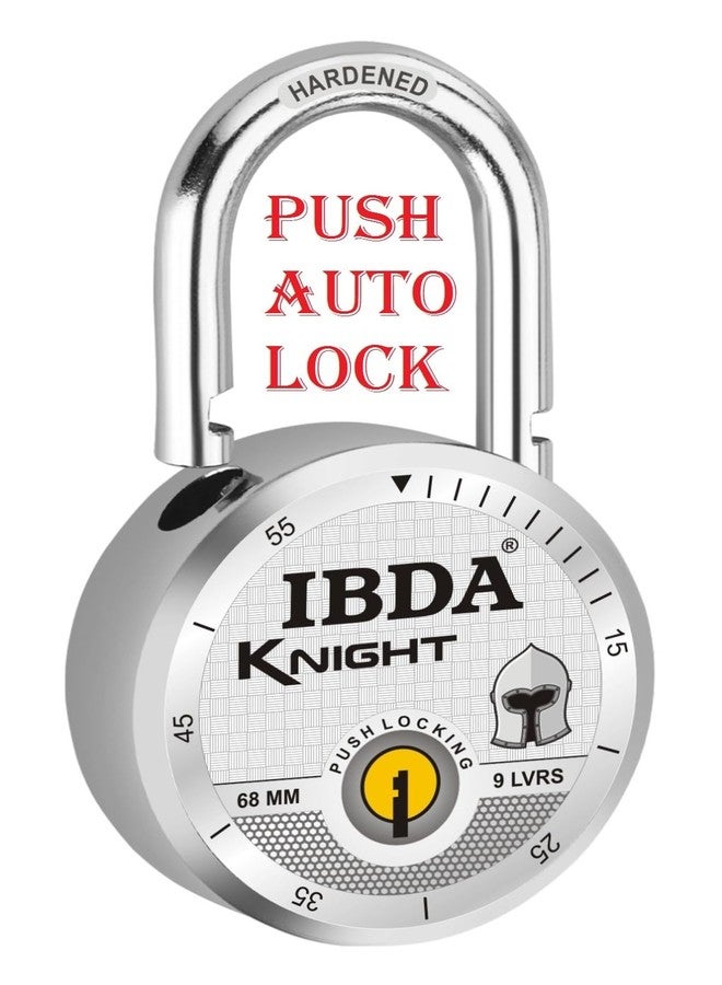 IBDA Lock with 12 Keys | Lock with Multiple Keys | Lock and Keys | Push/auto Lock | High Security Steel Body Lock | Lock for Home, Shutter, gate, Door, Shop, School, Flat, Warehouse, etc. (KNT_12KY) - Image 3