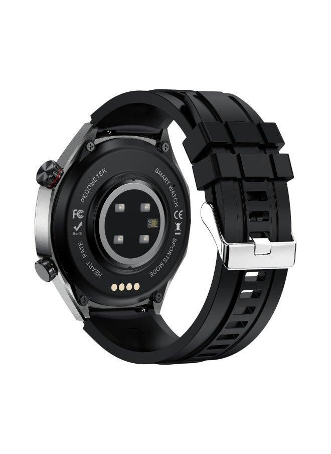 Xcell Xcell Elite7 Smartwatch, 1.52" HD Display, Bluetooth Calling, Wireless Charging, Heart-Rate/BP/SpO₂, Multi Language, IP67, 7 Days Battery, iOS/Android Compatible Black Silicon Strap  - Image 4