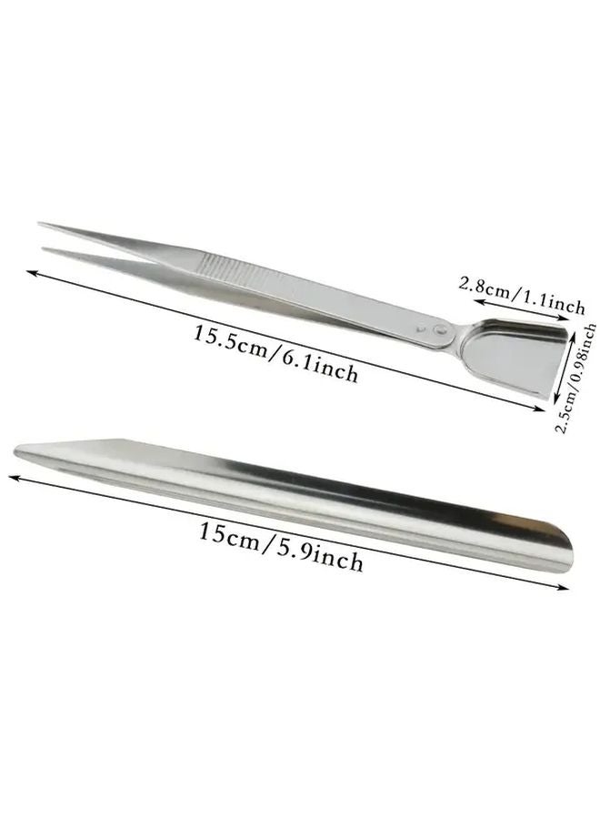 Combination Spatula And Tweezers With Spoon For Jewelry Making - Image 4
