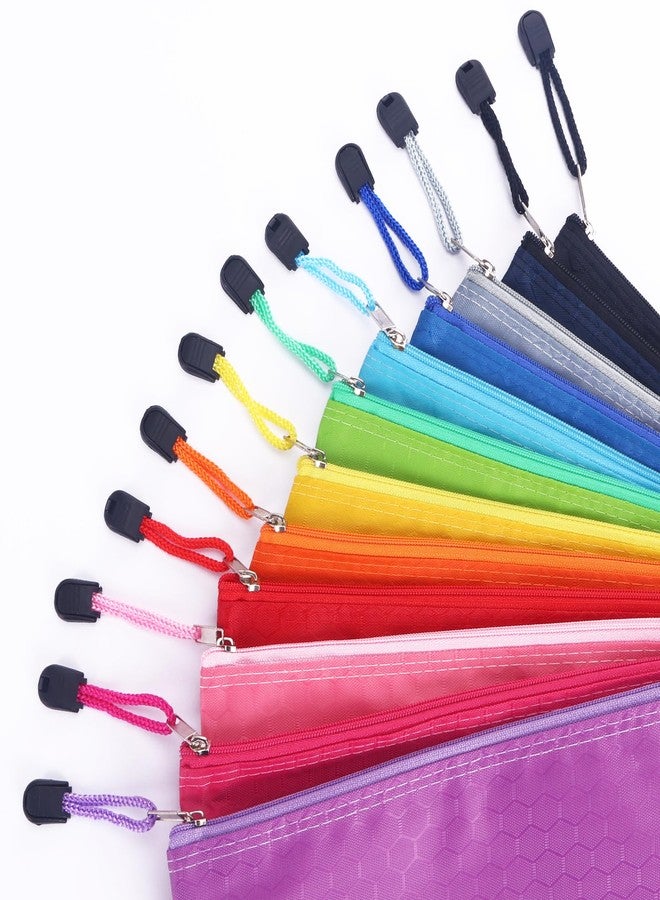 LABUK 29pcs Zipper Pencil Pouches, Small Zipper Pencil Bags, Waterproof Pencil Cases, for Office School Travel Cosmetics 12 Colors - Image 4