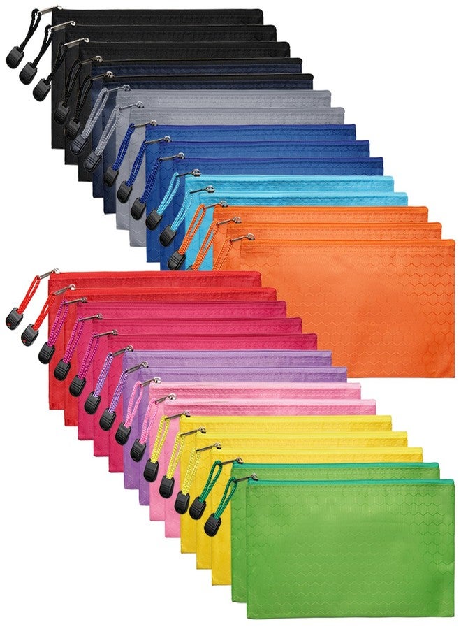 LABUK 29pcs Zipper Pencil Pouches, Small Zipper Pencil Bags, Waterproof Pencil Cases, for Office School Travel Cosmetics 12 Colors - Image 1