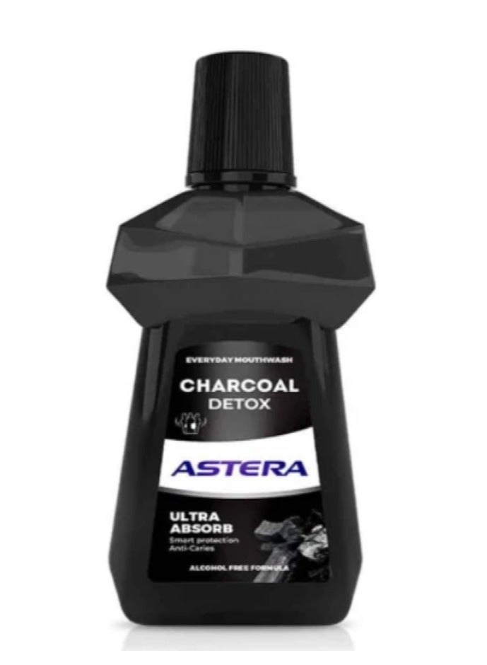 Astera Charcoal Detox Daily Mouthwash Super Absorption 500 ML