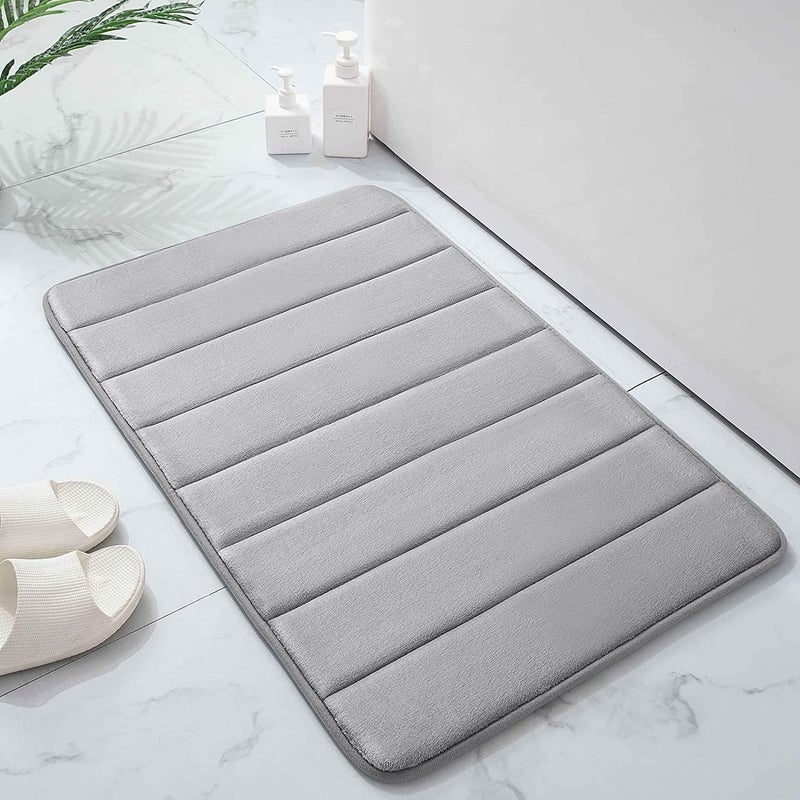 Zipron All Purpose Non Slip AntiSkid Memory Foam Door Mat Kitchen Runner Super Absorbent Quick Dry Water soak 16 x 24 Multi - Image 5