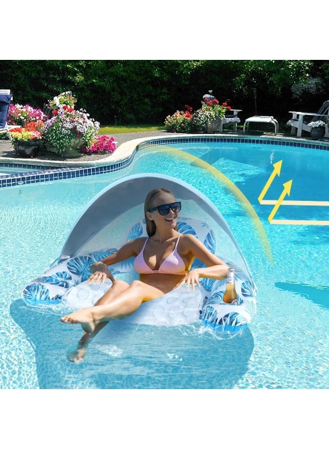 Generic Oversized Thickened Inflatable Pool Lounger – Adult Floating Chair for Men & Women, Lay Flat Design  - Image 4