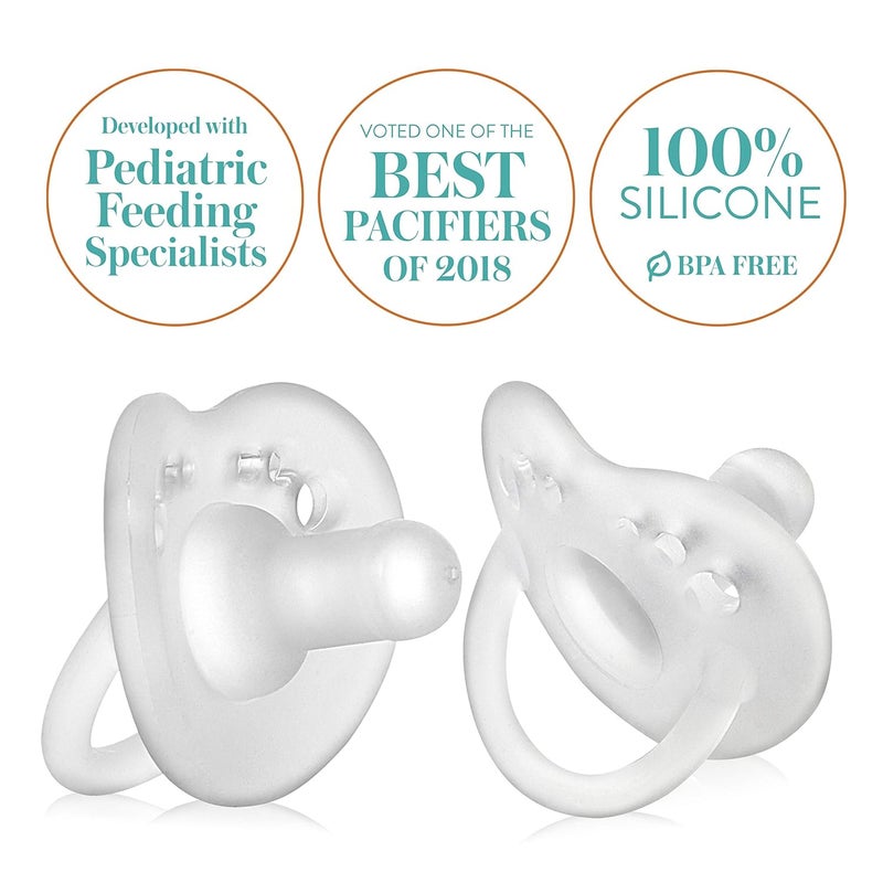 Evenflo Feeding Balance Plus Stage 1 Cylindrical Baby Newborn and Infant Pacifier  Developed with Pediatric Feeding Specialists  0 to 6 Months Pack of 6 - Image 4