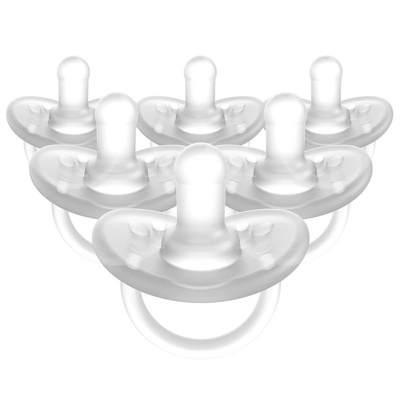 Evenflo Feeding Balance Plus Stage 1 Cylindrical Baby Newborn and Infant Pacifier  Developed with Pediatric Feeding Specialists  0 to 6 Months Pack of 6 - Image 1